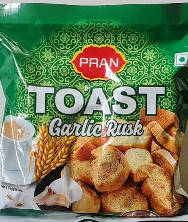 Camcall Imported Pran Toast Garlic Rusk, 200g