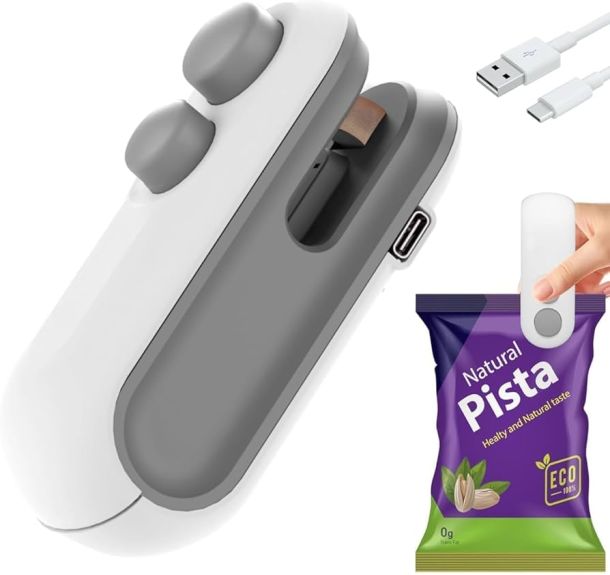 Mini Bag Sealer with Cutter and Magnet | portable sealing machine for home, vacuum sealer for packing for Food, Chips, Snacks, Traveling 1Pcs