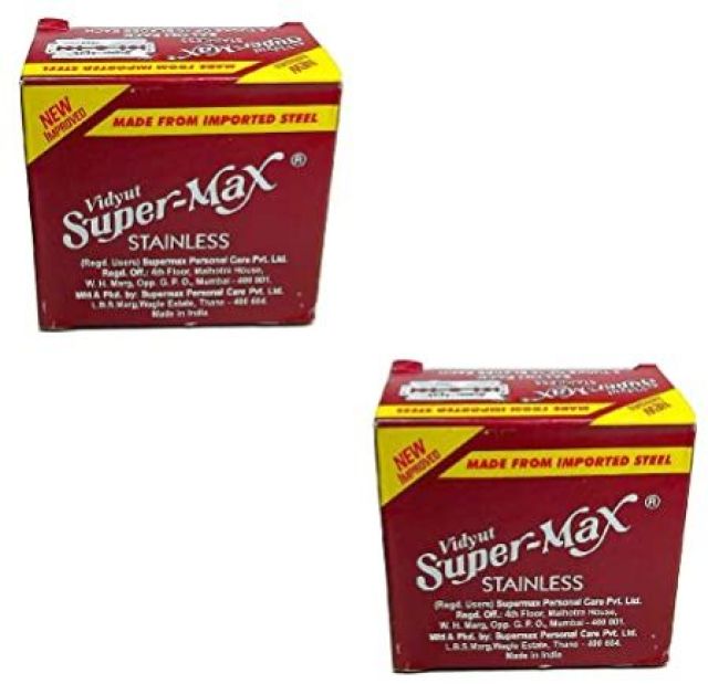 SuperMax Double Edge Shaving Razor (50 In 1) Saloon Pack