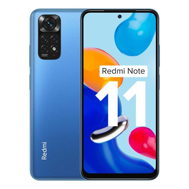 Redmi Note 11 (Horizon Blue, 4GB RAM, 64GB Storage) | 90Hz FHD+ AMOLED Display | Qualcomm® Snapdragon™ 680-6nm |