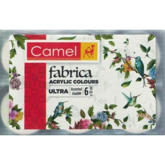 Camel Fabrica Acrylic Ultra Assorted Shades 6X10ml