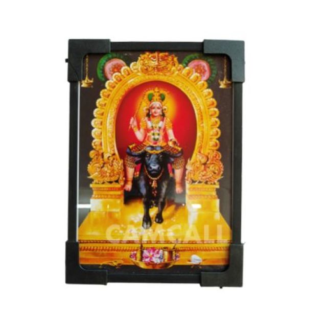 CAMCALL Sree Vishnumaya Bhagvan Worship Photo Frame 10.5cm X 14.5cm Black Or White Stand/Hanging type Photo Frame