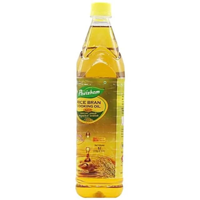 Pavizham Rice Bran Cooking Oil, 1 L Pet Bottle