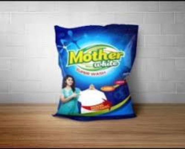 Mother white detergent powder pack  of 4