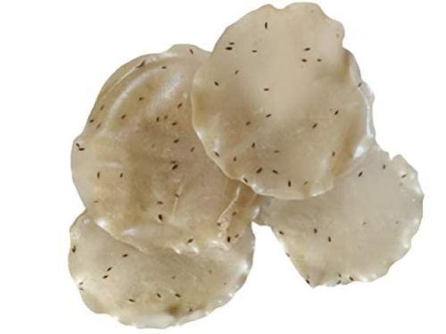 Camcall Rice Papad | Khichiya Papad | Steamed Rice Appalam Akki Happala Fryum With Sesame