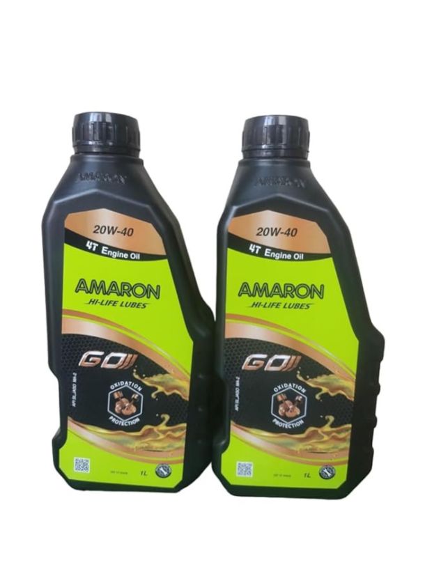 Amaron - Go - 20W40 Engine Oil for Motorcycles - Combo of 2 (1L + 1L)