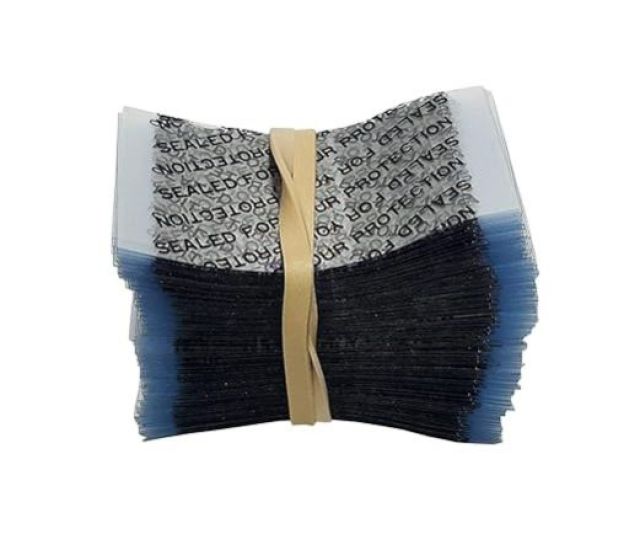 CAMCALL Cut Shrink Bands for 83mm Caps - Tamper Message - Sealed for Your Protection Heat Shrink Neck Wrap Band Perforated Cut Boston Round Bottle Tamper Seal