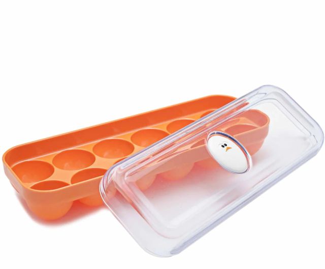 Egg Tray Plastic for Fridge and Oven Egg Storage Box Egg Storage Container with Lid for 12 Egg pcs