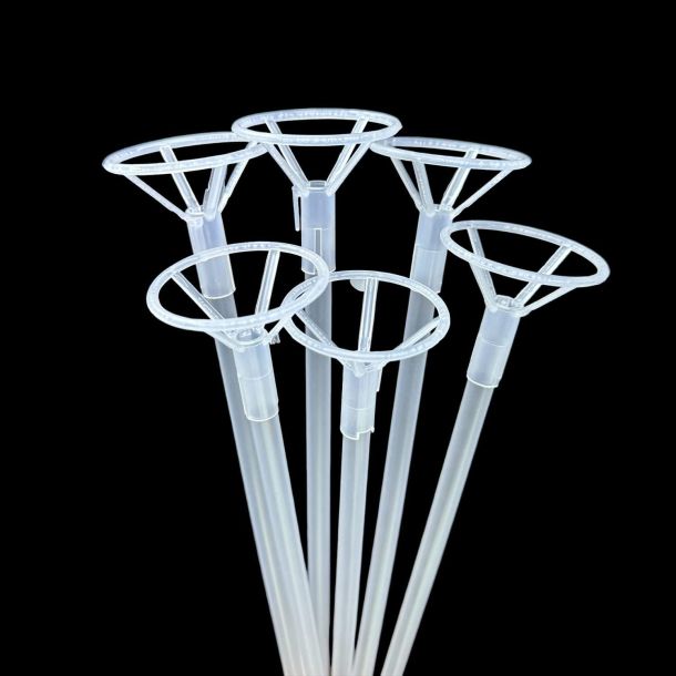 Balloon Sticks with Bases Balloon Holder Sticks Weights for Tying Balloon for Birthday Parties, Graduation, Holiday, Wedding, Anniversary Decoration